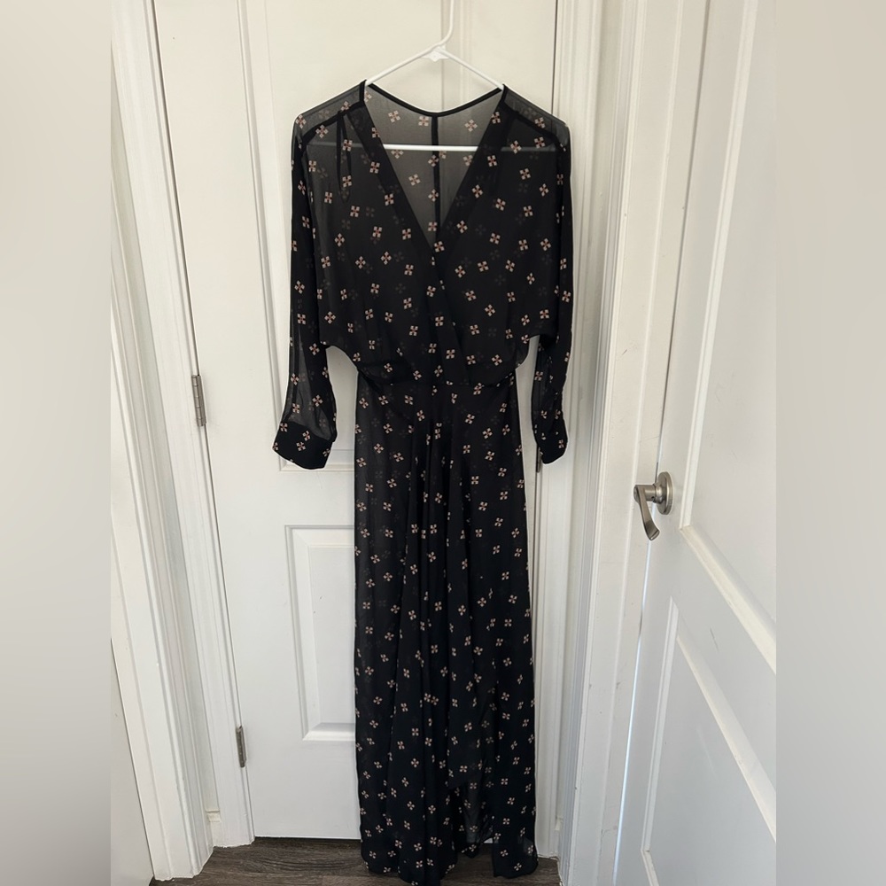 maje ritunia Black Long Sleeves dress    Net A Porter Designer Size 8